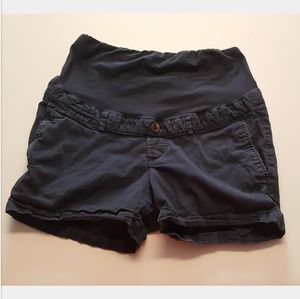 *2 for 15* H&M navy blue maternity shorts size 10